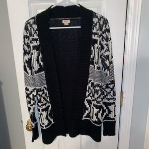 Black and White Mossimo Supply Co Cardigan